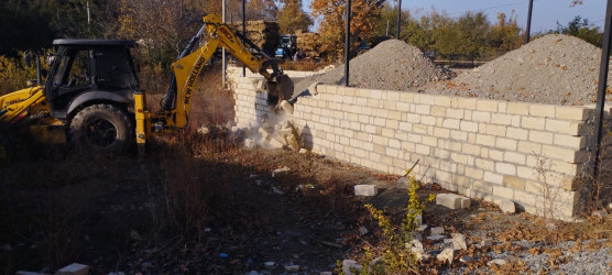 Tərtərdə daha bir qanunsuz tikili aşkarlanaraq sökülüb