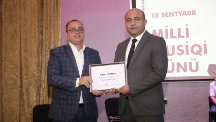 Tərtərdə Üzeyir Hacıbəylinin 140 illik yubileyi və Milli Musiqi Günü qeyd olunub