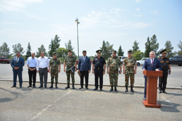 FHN-in Qarabağ Regional Mərkəzi Tərtərdə nümunəvi mülki müdafiə məşqi təşkil edib
