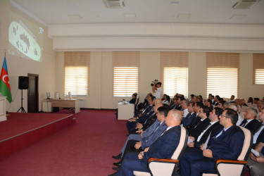 Qarabağ Regional Memarlıq və Şəhərsalma Baş idarəsinin yaradılmasının dördüncü ili münasibəti ilə tədbir keçirilib