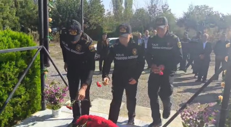 Vətən Müharibəsi şəhidi Sabirli Əjdərin şəhadətə qovuşmasının 6-cı ildönümü münasibətilə məzarı ziyarət olunub