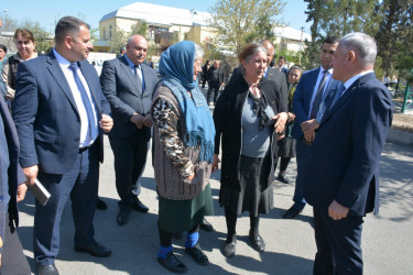 İcra başçısının növbəti səyyar qəbul-görüşü Tərtər şəhəri Ədalət Paşayev küçəsində keçirilib