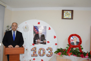 Tərtər Peşə Məktəbində Ümummilli Lider Heydər Əliyevin 103-cü ildönümü qeyd olunub