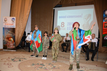 Tərtər rayonunda Zəfər Gününə həsr olunmuş “Zəfərin mübarək, Azərbaycan!” adlı konsert proqramı təqdim edilib