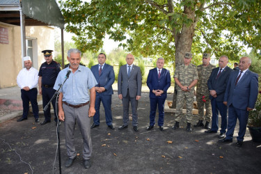 Tərtər rayonunun Ələsgərli kəndində  “Azərbaycan Bayrağı” ordenli şəhid Ruslan Şahbazovun ad günündə xatirəsinə ucaldılmış abidənin açılışı olub