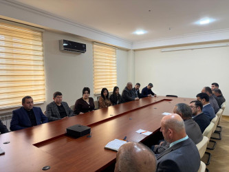 Tərtərdə “Ümummilli Lider və memarlıqda milli üslub” mövzusunda “dəyirmi masa” keçirilib