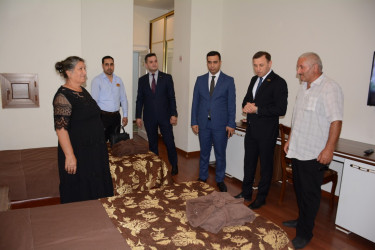 Tərtərli şəhid ailələri və  Vətən müharibəsi əlilləri müalicə və istirahət üçün Naftalan şəhərinə yola salınıb