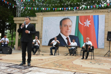 Tərtərdə Ümummilli Lider Heydər Əliyevin anadan olmasının 102-ci ildönümünə həsr olunmuş konsert proqramı təşkil olunub