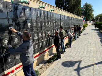 27 sentyabr Anım gününün beşinci ildönümü ilə əlaqədar rayon ərazisində şəhid məzarlarının və abidələrinin, baralyeflərin, şəkil lövhələrinin ətrafında təmizlik işləri aparılıb