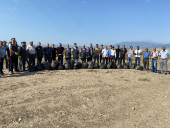 “Yaşıl dünya naminə həmrəylik ili” çərçivəsində növbəti təmizlik aksiyası Tərtər Suqovuşan avtomobil yolunun ətrafında keçirilib