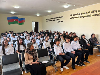Tərtərdə “Uşaq hüquqları aylığı” çərçivəsində  “Uşaq hüquqlarının müdafiəsi və mənəvi məsuliyyət”  mövzusunda tədbir keçirilib
