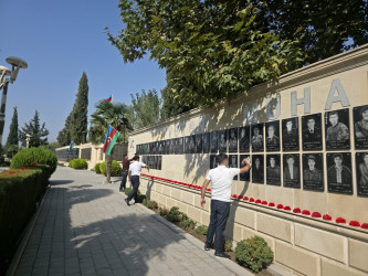 27 sentyabr Anım gününün altıncı ildönümü ilə əlaqədar rayon ərazisində şəhid məzarlarının və abidələrinin, baralyeflərin, şəkil lövhələrinin ətrafında təmizlik işləri aparılıb