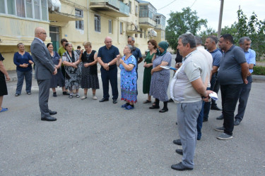 Milli Məclisin deputatı Sahib Alıyev Tərtərdə növbəti dəfə seçicilərlə görüşüb