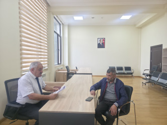 Tərtər Rayon İcra Hakimiyyətində mütəmadi olaraq vətəndaşların müraciətləri dinlənilir
