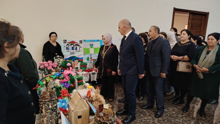 Tərtərdə “Şəhərsalma və Memarlıq İli” çərçivəsində əl işlərindən ibarət sərgi keçirilib