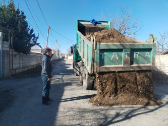 Tərtər şəhərində küçələrə asfalt örtüyünün salınması işlərinə başlanılıb