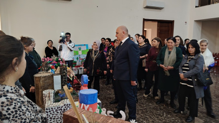 Tərtərdə “Şəhərsalma və Memarlıq İli” çərçivəsində əl işlərindən ibarət sərgi keçirilib