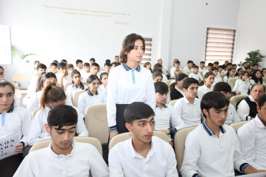 Tərtərdə “Narkomaniyaya yox deyək" və "Erkən nikahın fəsadları" mövzusunda tədbir keçirilib