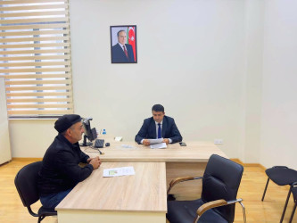 Tərtər Rayon İcra Hakimiyyətində mütəmadi olaraq vətəndaşların müraciətləri dinlənilir