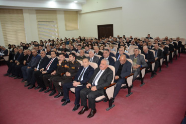 Tərtər rayonunda “Mülki müdafiə sahəsində 2025-ci ilin yekunu, 2026-cı ildə qarşıda duran vəzifələr” mövzusunda müşavirə keçirilib