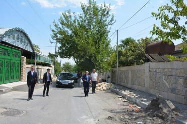 Tərtər şəhərində “Şəhərsalma və Memarlıq İli” çərçivəsində abadlıq-quruculuq, təmir-bərpa işləri davam etdirilir