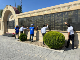 27 sentyabr Anım günü ərəfəsində rayon ərazisində yerləşən şəhidlərin xatirəsinə ucaldılmış abidə və bulaqların ətrafında təmizlik işləri aparılıb