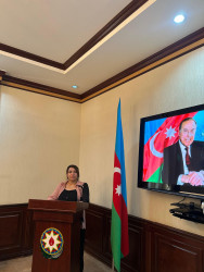 Tərtərdə 15 iyun Qurtuluş günü ilə əlaqədar "Tarixin dönüş mərhələsində ən düzgün yol seçən böyük Azərbaycanlı" adlı tədbir keçirilib