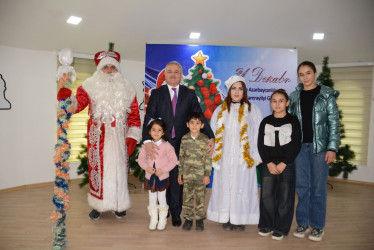 Tərtərdə 31 Dekabr – Dünya Azərbaycanlılarının Həmrəyliyi Günü və Yeni İl münasibətilə şəhid və qazi övladları ilə görüş keçirilib