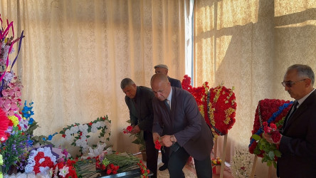 Vətən Müharibəsi şəhidi Aslan Hüseynovun şəhadətə qovuşmasının 6-cı ildönümü münasibətilə məzarı ziyarət olunub