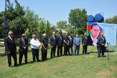 Tərtərdə Ulu Öndər Heydər Əliyevin hakimiyyətə gəlişinin ildönümünə həsr olunmuş su təminatı layihəsi reallaşdırılıb