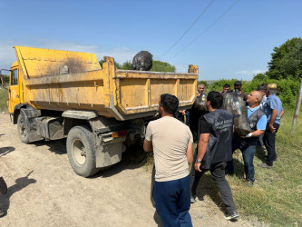 “Yaşıl dünya naminə həmrəylik ili” çərçivəsində növbəti təmizlik aksiyası Tərtər çayının ətrafında keçirilib