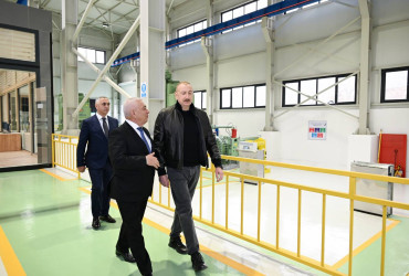 İlham Əliyev Ağdərə rayonunda “Qozlukörpü” Su Elektrik Stansiyasının açılışında iştirak edib