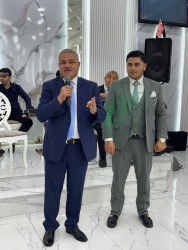Rayon rəhbəri Vətən Müharibəsi Qəhrəmanı Azər Abdullazadənin elçilik və nişan mərasimində iştirak edib