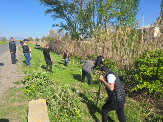 Tərtərdə “Şəhərsalma və Arxitektura İli” çərçivəsində yol kənarındakı obyektlər milli memarlıq üslubuna uyğunlaşdırılır