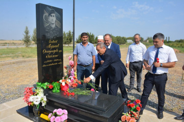 Tərtərdə Vətən müharibəsi şəhidi Ayşad Əzizovun ad günü məzarı önündə qeyd olundu