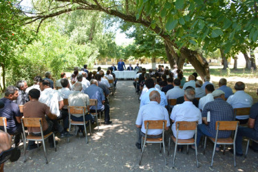 Tərtər Rayon İcra Hakimiyyətinin başçısı Müstəqim Məmmədovun növbəti səyyar-qəbul görüşü Qaynaq kəndində keçirilib