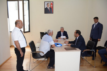 Rayon rəhbəri tərəfindən növbəti dəfə vətəndaşların müraciətləri dinlənilib