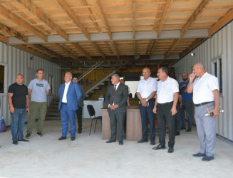 Tərtər Rayon İcra Hakimiyyətinin başçısı "AZNEKTARİN" MMC-nin intensiv meyvə bağları və müasir suvarma infrastrukturu ilə tanış olub