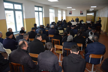 Rayon rəhbərinin növbəti səyyar-qəbul görüşü Mamırlı kəndində keçirilib