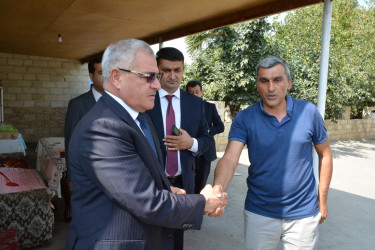Rayon rəhbəri şəhid Knyaz Qurbanovun ailəsini ziyarət edib