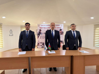 “Konstitusiya və Suverenlik İli -2025” : 27 sentyabr Anım Gününə həsr edilmiş şahmat üzrə rayon turnirinə start verilib