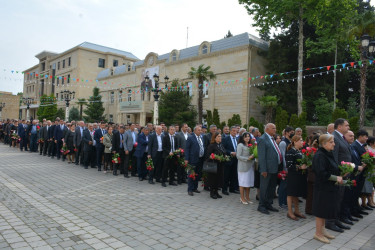 Tərtərlilər Ümummilli Lider Heydər Əliyevə ümumxalq məhəbbətini nümayiş etdirdilər