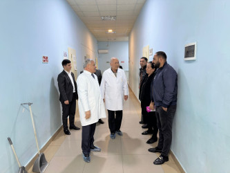 İcra başçısı “Tərtər Rayon Mərkəzi Xəstəxanası” Publik Hüquqi Şəxsində göstərilən tibbi xidmətin səviyyəsi ilə tanış olub