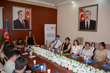 “Müharibədən zərər çəkmiş regionda gənclərin ətraf mühitin mühafizəsində rolunun artırılması” layihəsi çərçivəsində tədbir keçiriilib