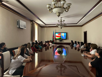Tərtərdə 15 iyun Qurtuluş günü ilə əlaqədar "Tarixin dönüş mərhələsində ən düzgün yol seçən böyük Azərbaycanlı" adlı tədbir keçirilib