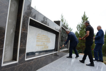 Rayon rəhbəri “Konstitusiya və Suverenlik İli” çərçivəsində Qaynaq və Yuxarı Qapanlı kəndindən olan şəhid ailələri və qazilərlə görüş keçirib