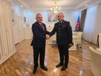 Rayon rəhbəri Bərdə Regional Mühafizə Şöbəsinin yeni təyin olunmuş rəisini qəbul edib