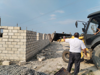 Tərtərdə qanunsuz inşa edilən obyekt aşkarlanaraq söküntüsü təmin edilib