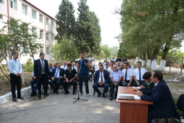 Rayon rəhbərinin növbəti səyyar-qəbul görüşü Səhlabad kəndində keçirilib