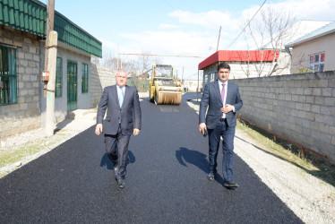 Tərtər şəhərinin şəhid Maarif Mustafayev küçəsində asfalt örtüyünün salınması işlərinə başlanılıb